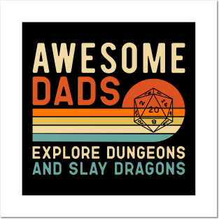 Awsome Dads explore Dungeon and slay Dragons Posters and Art